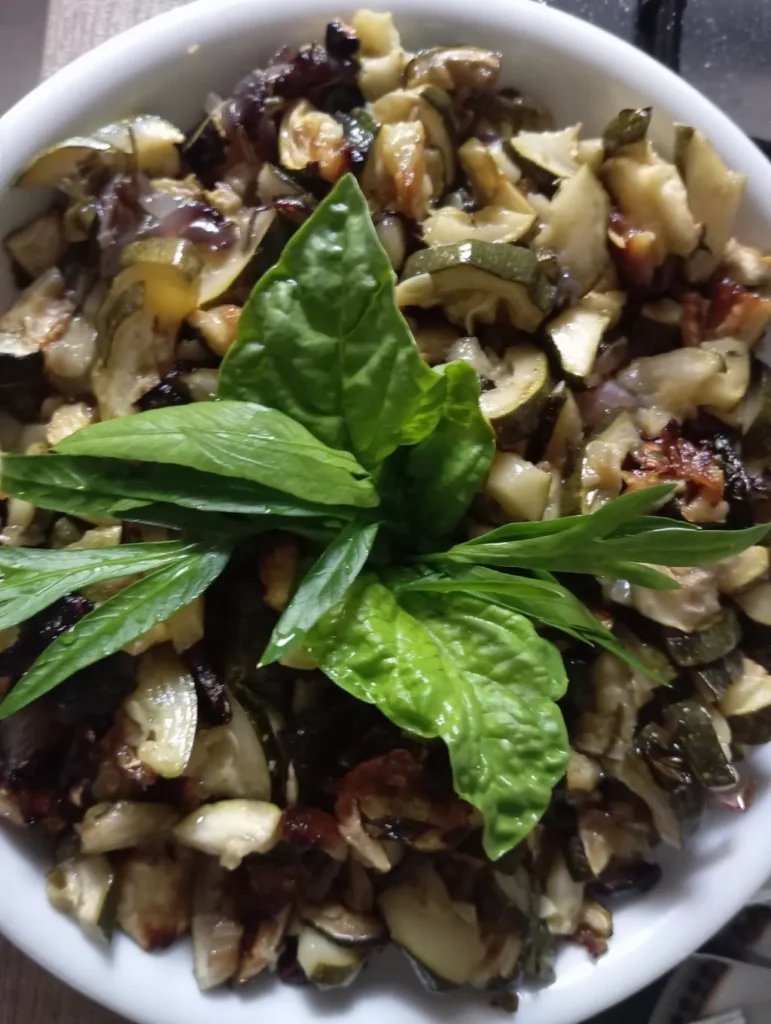 Plato de calabacines al horno