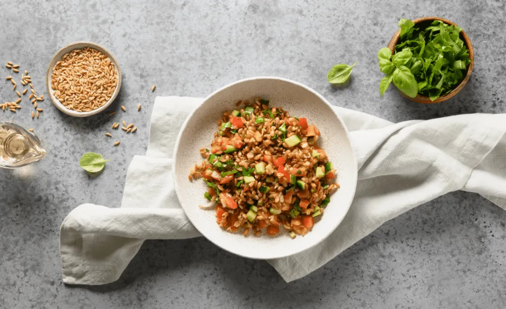 especias a la inteno de platos apoyadas sobre la mesa