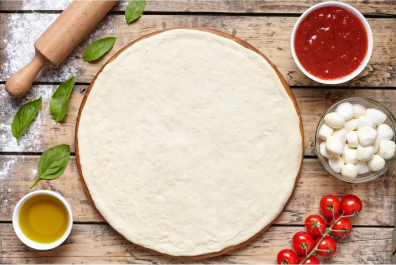 ingredientes para preparar una pizza