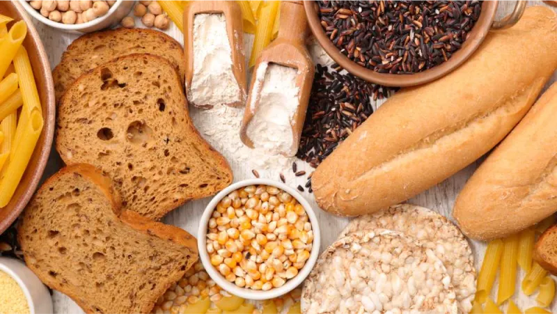 varios alimentos ricos en gluten