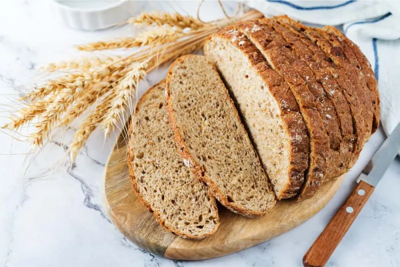 rebanadas de pan de centeno
